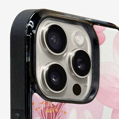 iPhone 16 Pro Case — Japanese Cherry Blossom Pattern Sakura Flowers, Custom Phone Case
