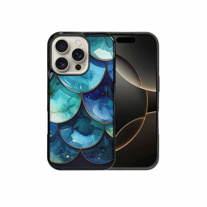 iPhone 16 Pro Case — Mermaid Scale Art Pattern, Original Design Phone Case
