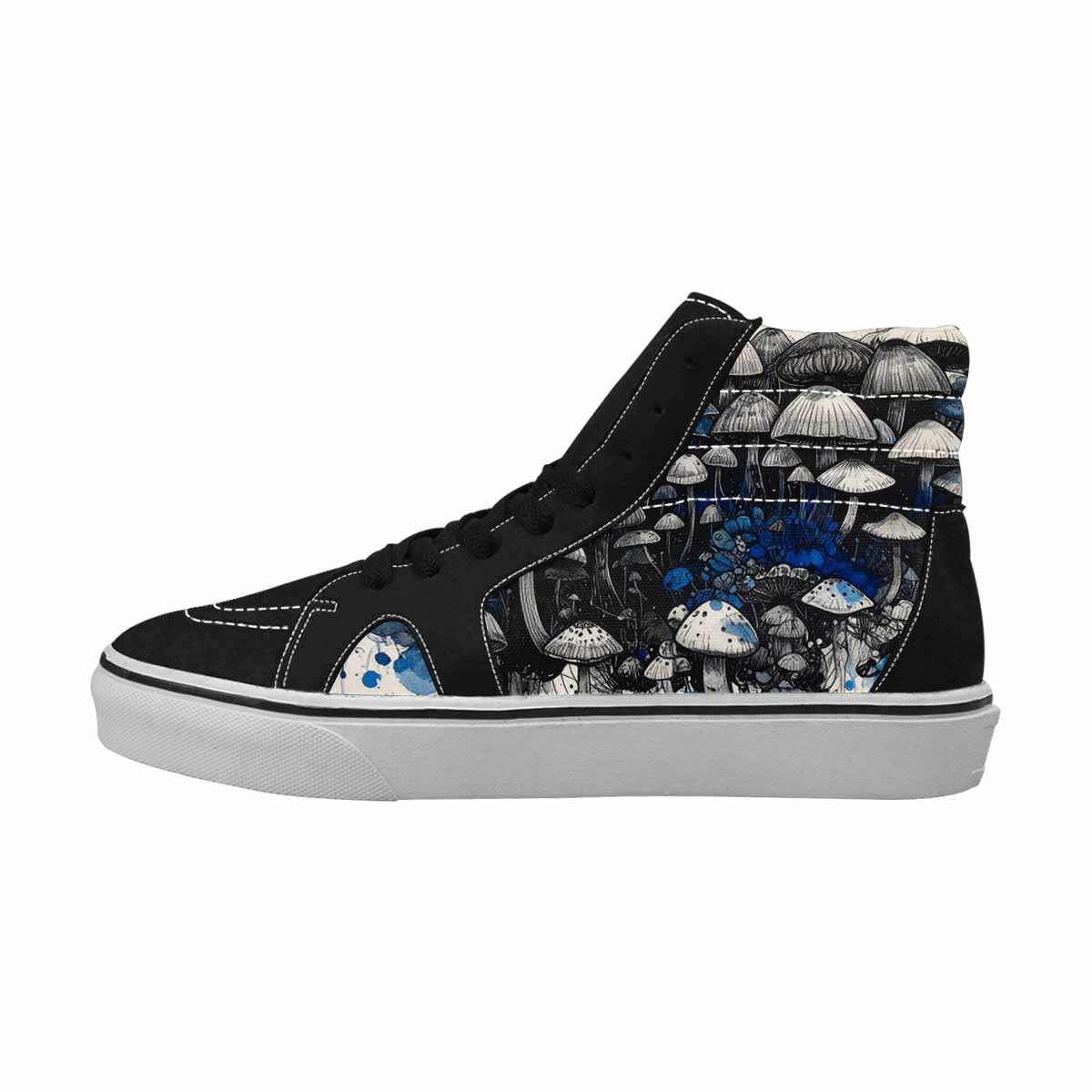MEN'S Mushrooms (general) High Top Canvas Grunge Shoes