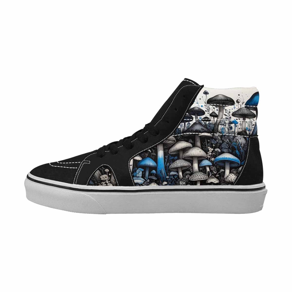 MEN'S Mushrooms (general) High Top Canvas Vivid Sneakers