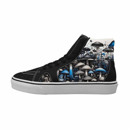 MEN'S Mushrooms (general) High Top Canvas Vivid Sneakers