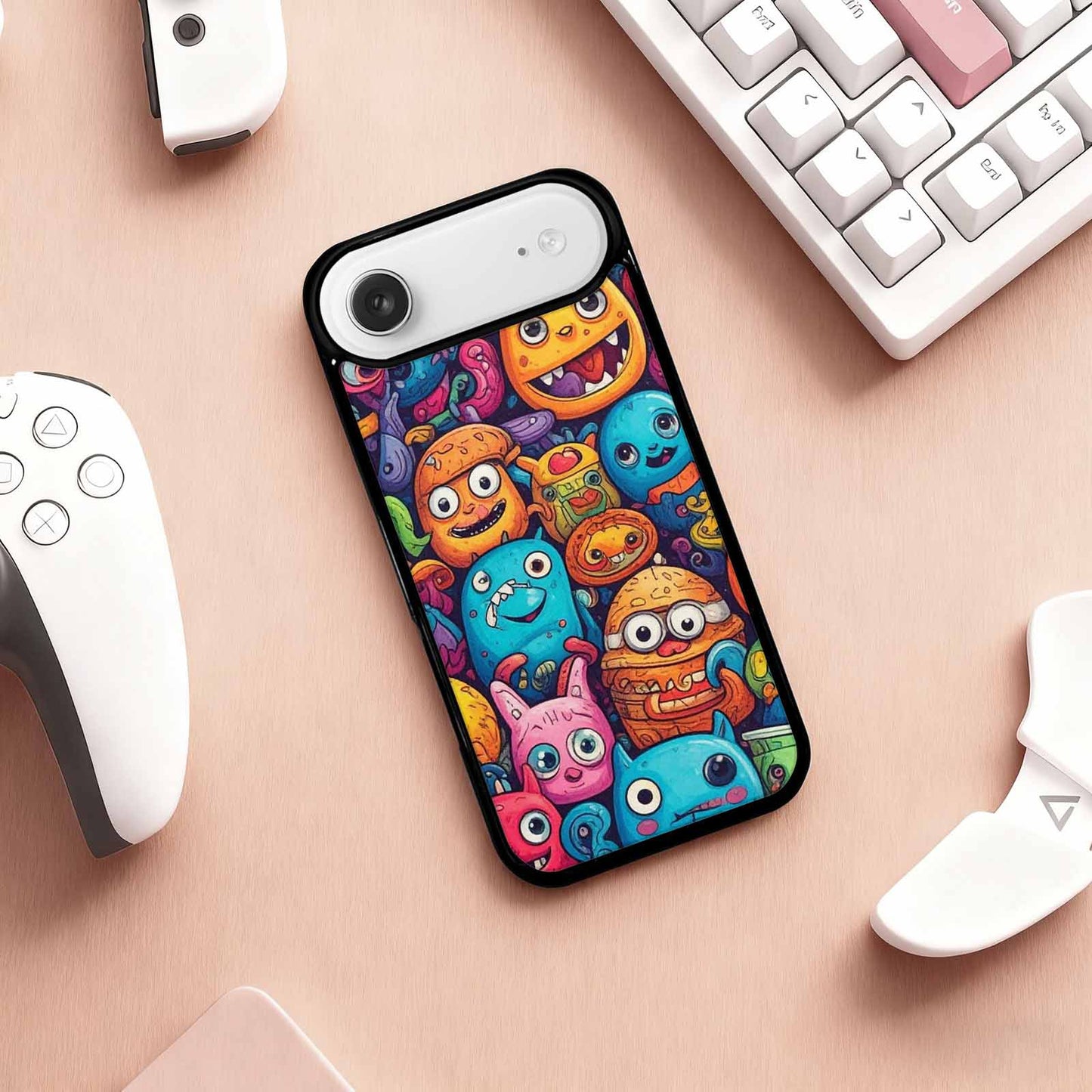 iPhone 17 Air Case — Small Cartoon Monster Character Pattern Cartoon, Custom Print Case Cover