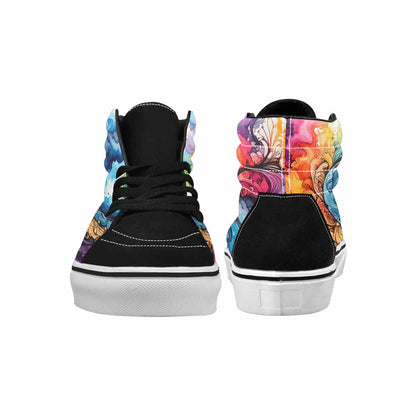 MEN'S Tie High Top Canvas Surreal Custom Shoes