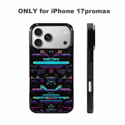 iPhone 17 Pro Max Case — Retro Pixel Art Pattern, Retro Vintage, Unique Phone Case Design