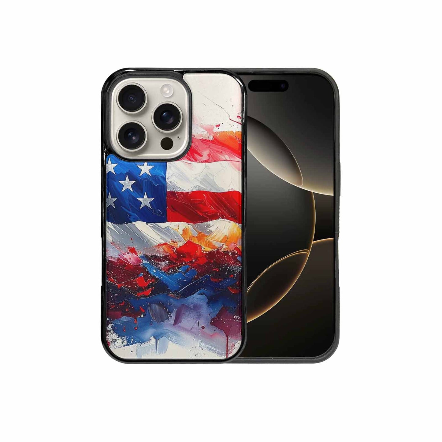 iPhone 16 Pro Case — Usa Flag Stars And Stripes Art, Original Design Phone Case