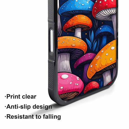 iPhone 17 Pro Case — Vivid Winter Mushroom Seamless Cartoon Cute, Custom Art Phone Cover