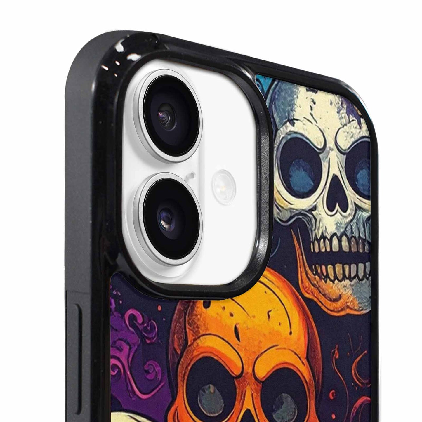 iPhone 17 Case — Halloween Horror Repeat Lots Gothic Skulls, Original Design Phone Case
