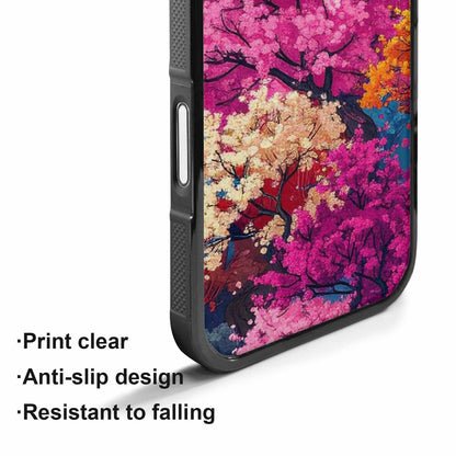 iPhone 17 Case — Cherry Blossom Branch Pattern Original Art, Custom Designed Case Cover