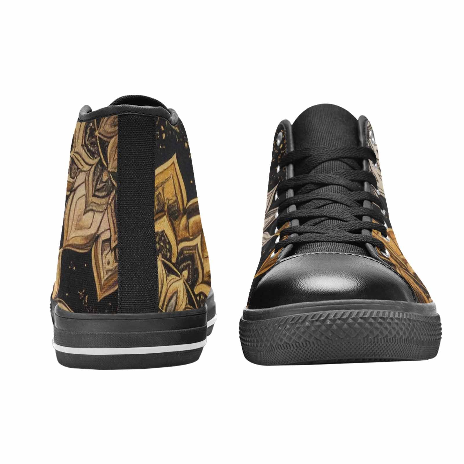 WOMEN'S Mandala High Top Canvas Wallpaper Art Shoes