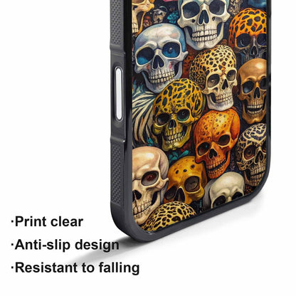 iPhone 17 Air Case — Skulls Pattern Hundreds Of Sma Gothic, Custom Art Phone Cover