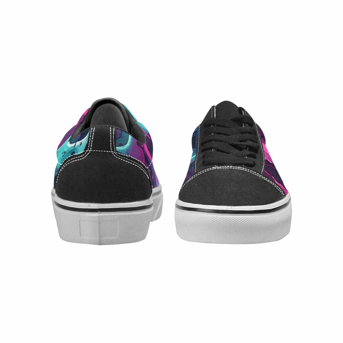 WOMEN'S Thousands Of Skulls Canvas Lace-Up Dreamcore Sneakers