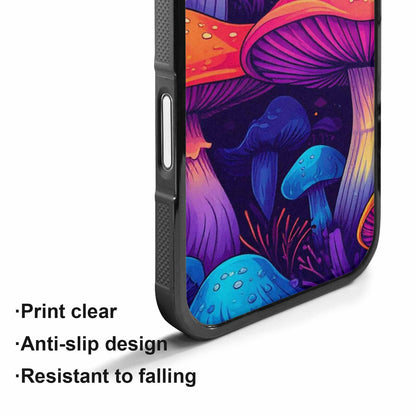 iPhone 17 Case — Psychedelic Mushroom Cartoon Pattern Cartoon Cute, Unique Phone Case Design