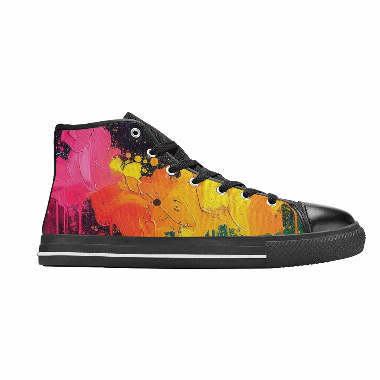 MEN'S Paint Splatter High Top Canvas Aesthetic Shoes