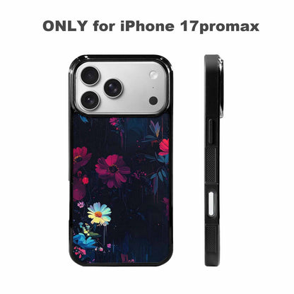 iPhone 17 Pro Max Case — Shadowy Glitch Floral Pattern Floral, Original Design Phone Case