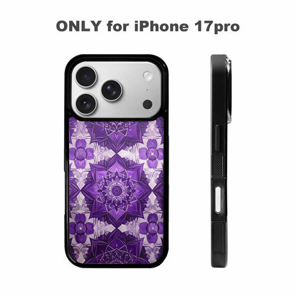 iPhone 17 Pro Case — Small Mandala Pattern Randomly Varying Floral, Custom Printed Phone Case