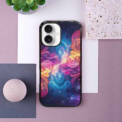 iPhone 16 Case — Rose Galaxy Art Seamless Pattern Vibrant, Original Design Phone Case