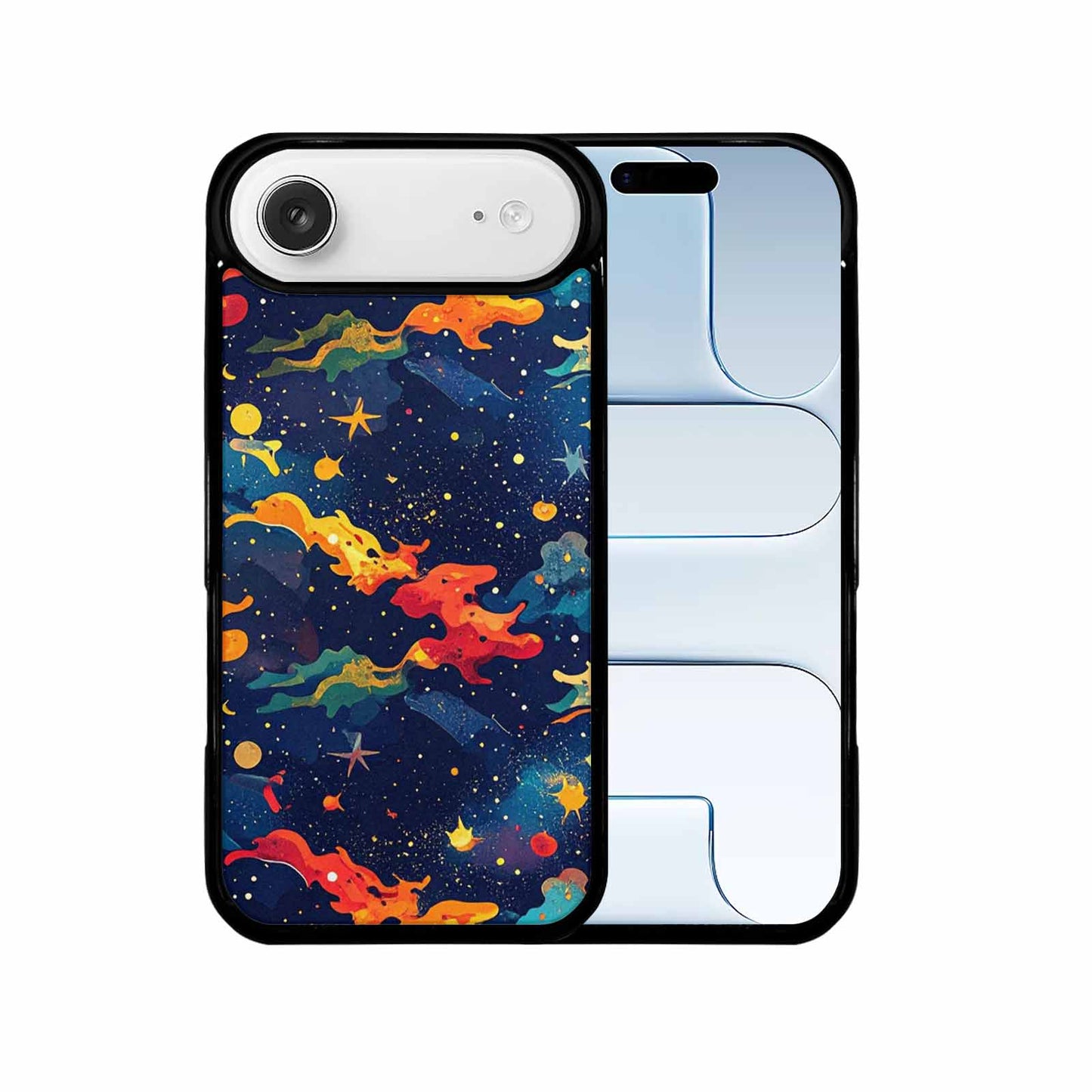 iPhone 17 Air Case — Cosmic Camo Harmony Galaxy Space, Personalized Phone Case