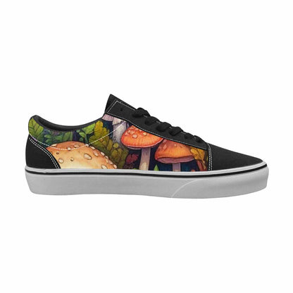 WOMEN'S Mushrooms (general) Mushrooms Pa Lace-Up Canvas Surreal Custom Shoes