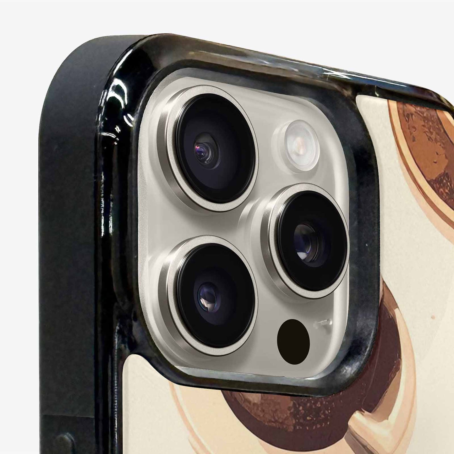 iPhone 16 Pro Case — Coffee Cup And Bean Pattern Seamless, Custom Printed Phone Case
