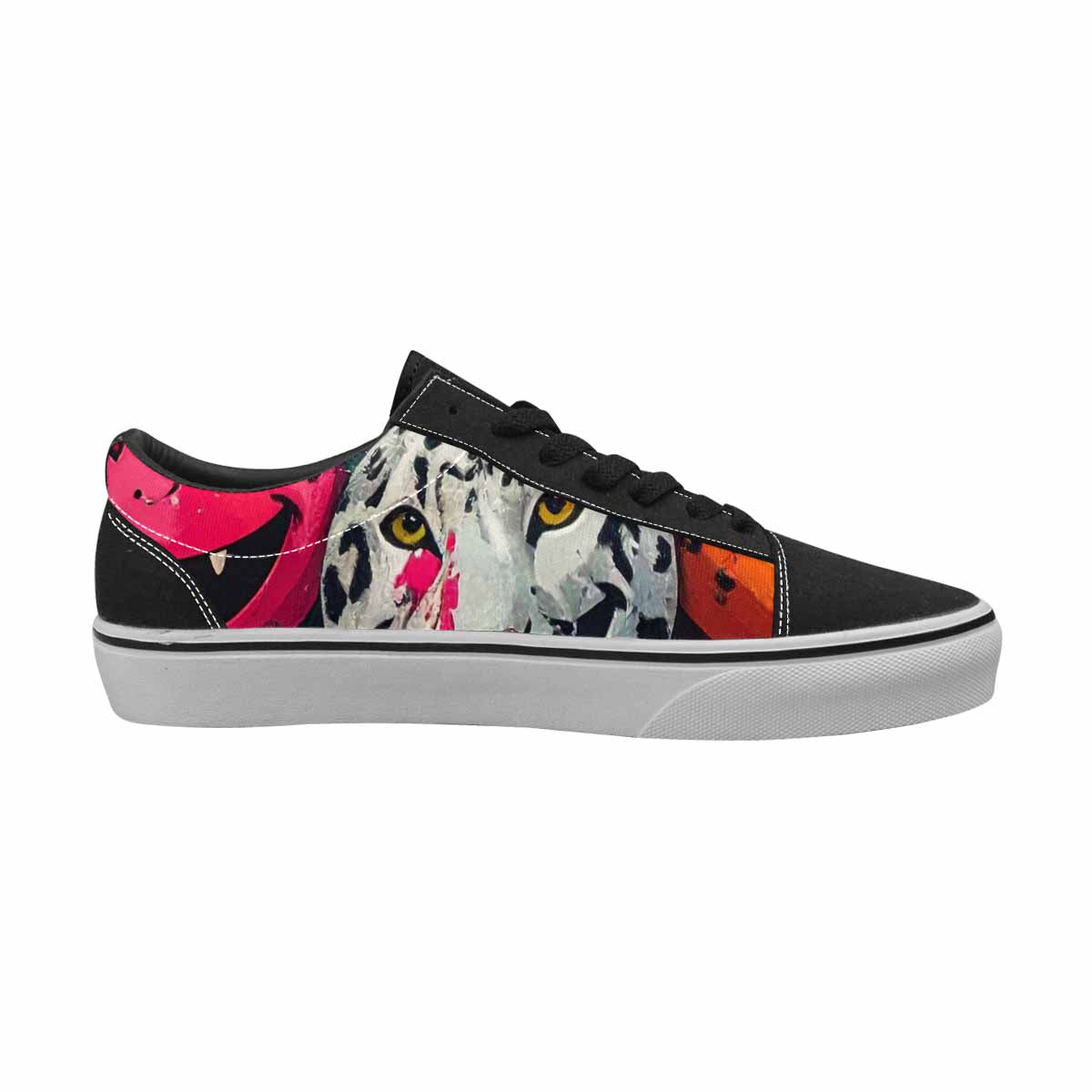 WOMEN'S Smiley Faces Lace-Up Canvas Dreamlike Custom Shoes
