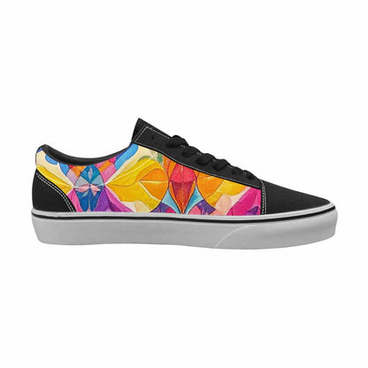 WOMEN'S Pansexual Flag Color Canvas Lace-Up Y2K Custom Sneakers