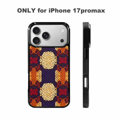 iPhone 17 Pro Max Case — Snake Print Dark Seamless Animal Print, Customized Protective Case