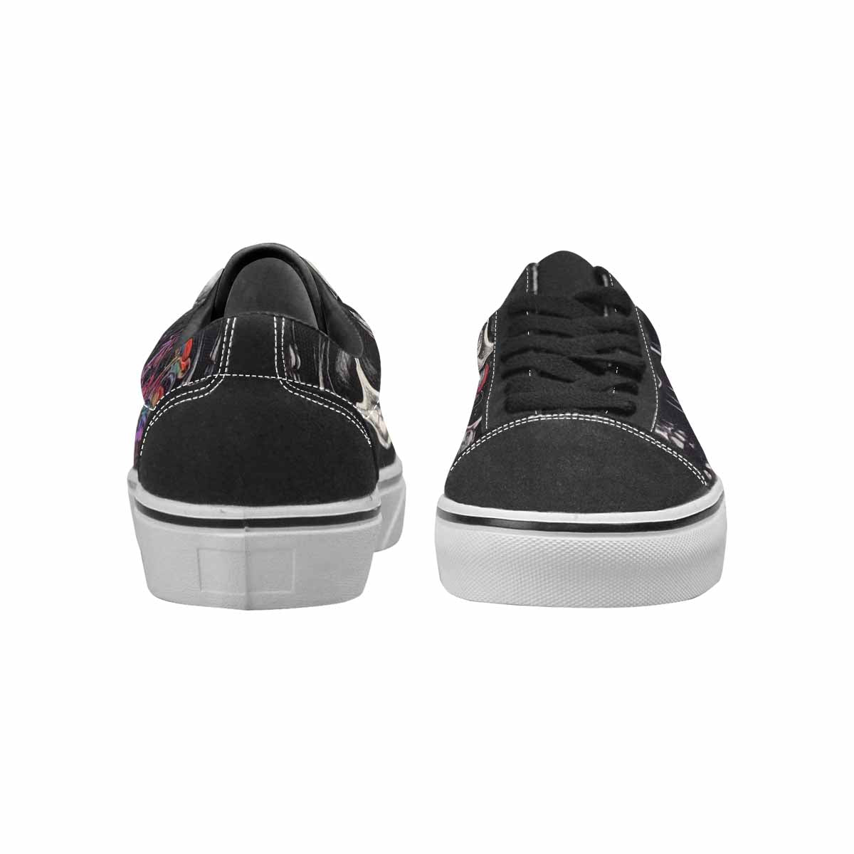 WOMEN'S Rainbow From Skull S Lace-Up Canvas Wallpaper Art Sneakers