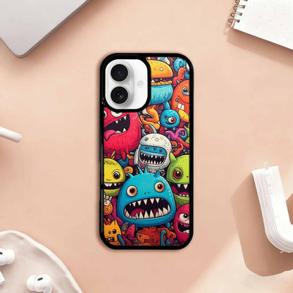 iPhone 17 Case — Small Cartoon Monster Character Cartoon Cute, Custom Printed Phone Case