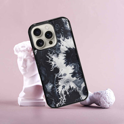 iPhone 16 Pro Case — Black White Animal Print, Custom Phone Case