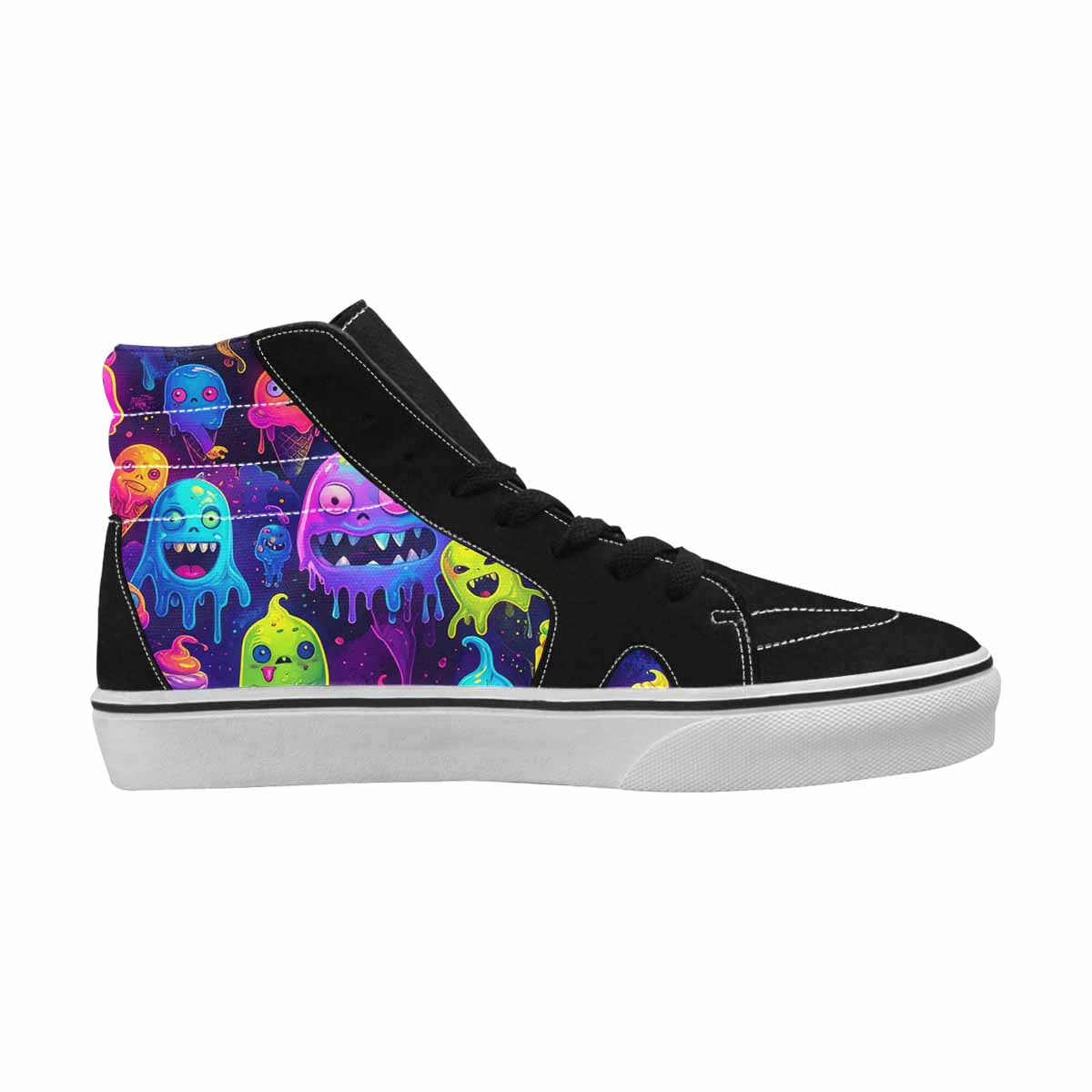 MEN'S Ice Cream Monsters  High Top Canvas Aesthetic Custom Shoes