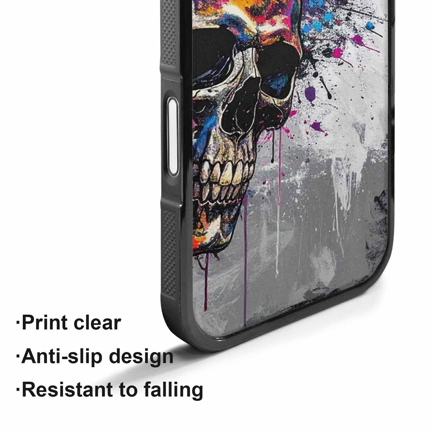 iPhone 17 Case — Skull Dark Art Gothic Print Gothic, Custom Printed Phone Case