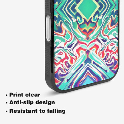 iPhone 16 Plus Case — Holographic Tribal Blaze, Customized Protective Case