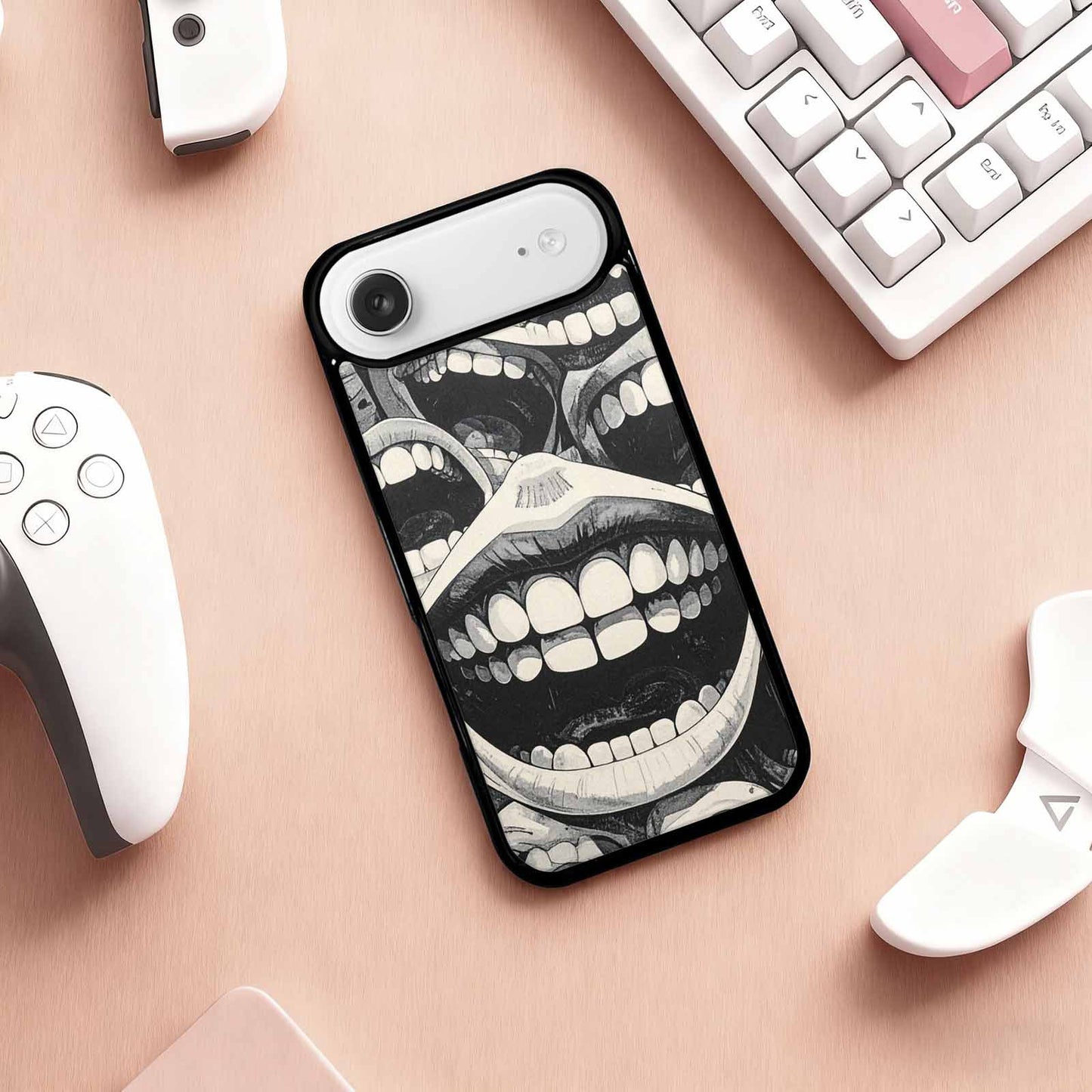 iPhone 17 Air Case — Seamless Repeating Pattern Of Overlapping Cartoon, Custom Printed Phone Case