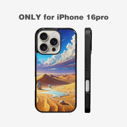 iPhone 16 Pro Case — Surrealist Desert Dreamscape Custom Personalized Phone, Personalized Phone Case