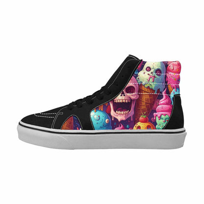 MEN'S Ice Cream Monsters  High Top Canvas Surreal Custom Shoes