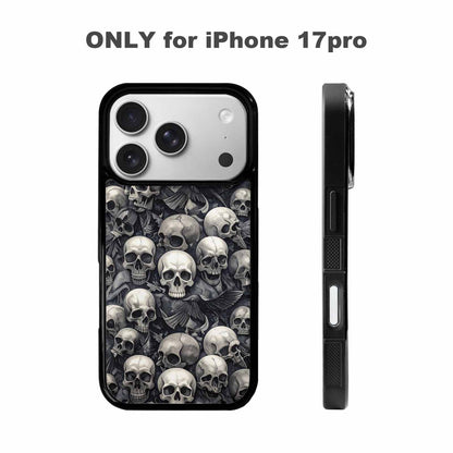iPhone 17 Pro Case — Skull Dark Art Gothic Print Gothic, Custom Printed Phone Case