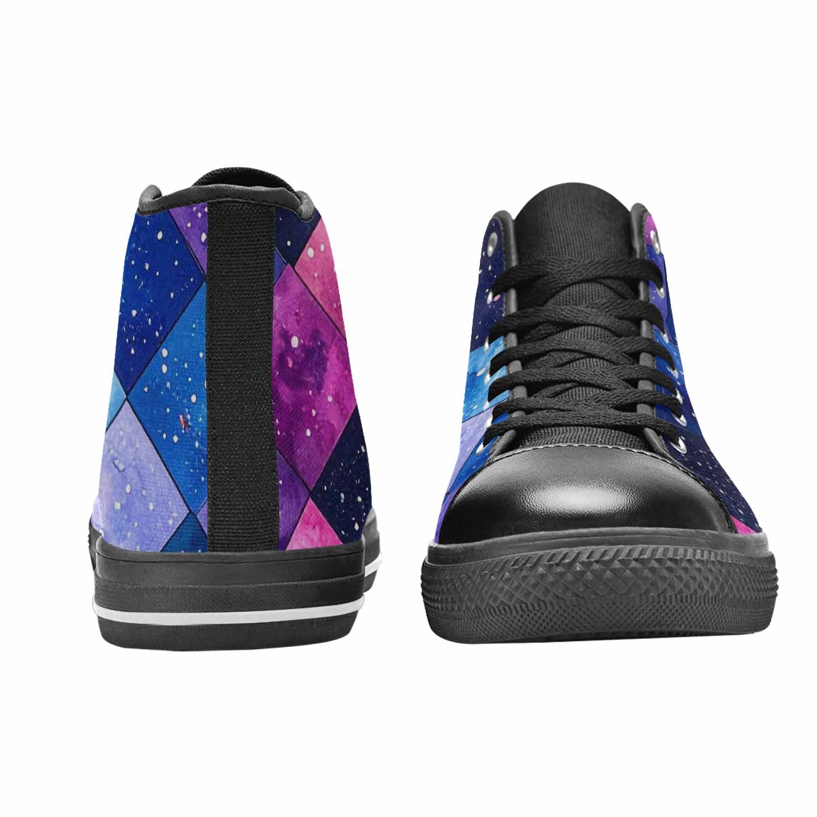 MEN'S Galaxy Stars Nebula High Top Canvas Surreal Custom Shoes