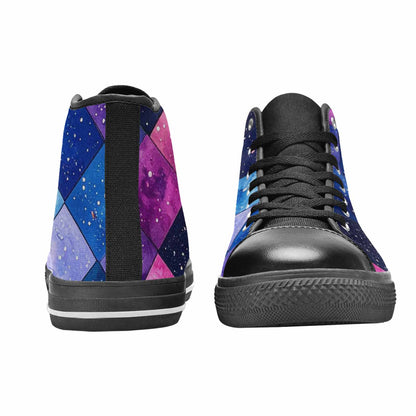 MEN'S Galaxy Stars Nebula High Top Canvas Surreal Custom Shoes