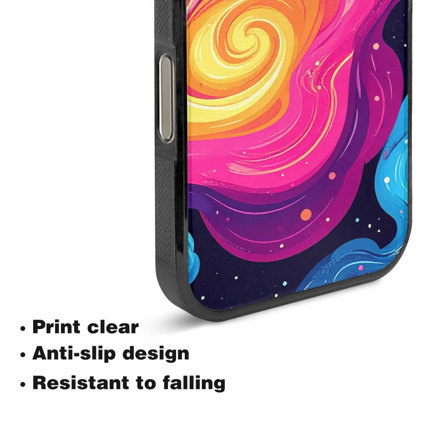 iPhone 16 Pro Case — Love Wins Galaxy Seamless Pattern Vibrant, Custom Printed Phone Case