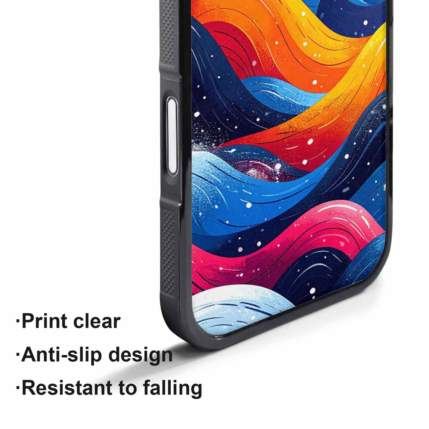 iPhone 17 Air Case — Glossy Winter Wave Seamless Cartoon Cute, Personalized Phone Case