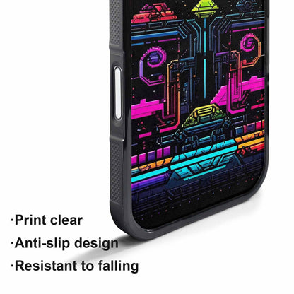 iPhone 17 Pro Max Case — Retro Pixel Art Pattern, Retro Vintage, Customized Protective Case