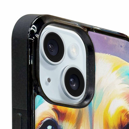 iPhone 15 Plus Case — Golden Retriever Watercolor Art Pattern, Personalized Phone Case