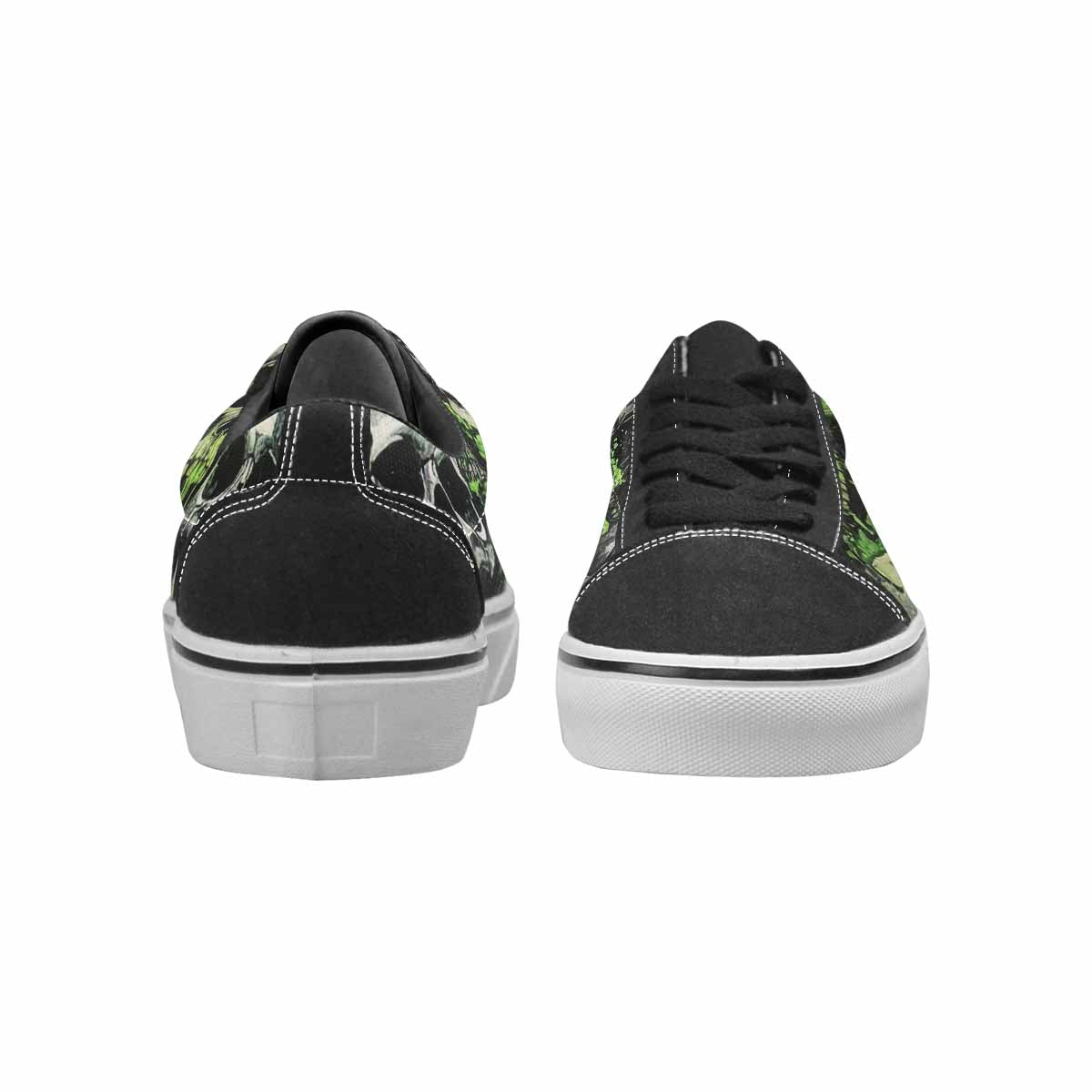 WOMEN'S Rainbow From Skull S Lace-Up Canvas Vivid Custom Sneakers