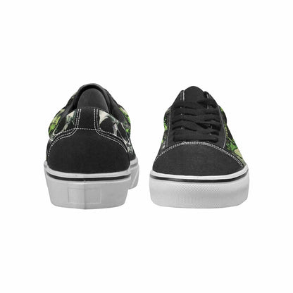 WOMEN'S Rainbow From Skull S Lace-Up Canvas Vivid Custom Sneakers