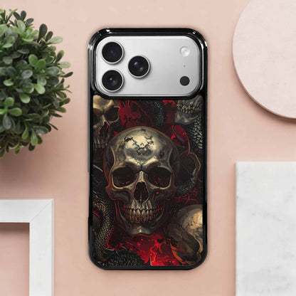 iPhone 17 Pro Max Case — Skull Dark Art Gothic Print Gothic, Custom Print Case Cover