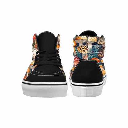 MEN'S Mushrooms High Top Canvas Dark Academia Custom Sneakers