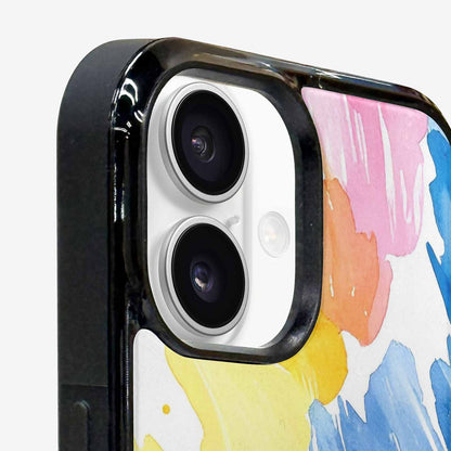 iPhone 16 Plus Case — Trans Strong Watercolor Seamless Pattern Vibrant, Custom Made Phone Cover