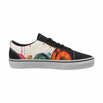WOMEN'S Tie Lace-Up Canvas Wallpaper Art Sneakers
