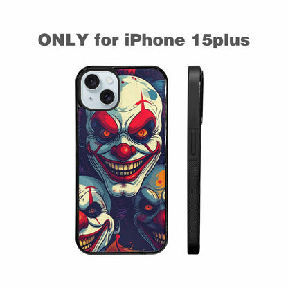 iPhone 15 Plus Case — Evil Clown Cartoon, Custom Made Phone Cover