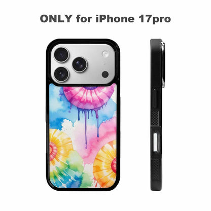iPhone 17 Pro Case — Dripping Tie Dye Spiral Custom Tie, Custom Designed Case Cover